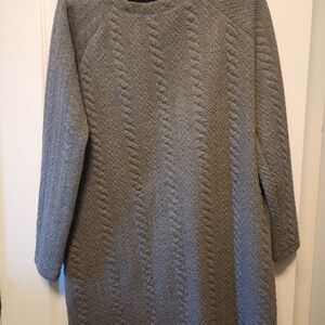 Kenneth cole reaction grey knit dress size L